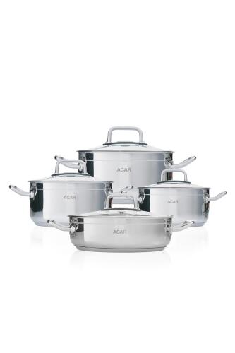 Karat Mercury 8 Piece Steel Cookware Set - 8