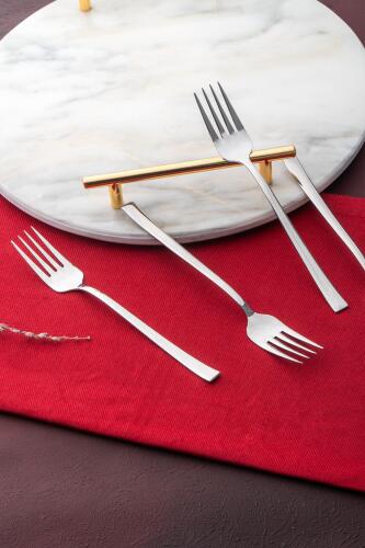 Karat Moon 6 Steel Sweet Fork Set - 3