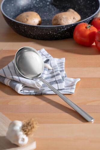 Karat Çelik Servis Kepçe - 27 cm - 2