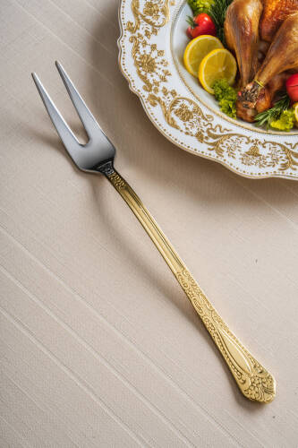Karat Star Gold Servis Çatalı - 30 cm - 1