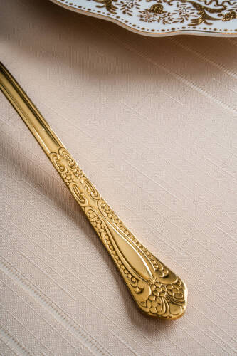 Karat Star Gold Servis Çatalı - 30 cm - 2