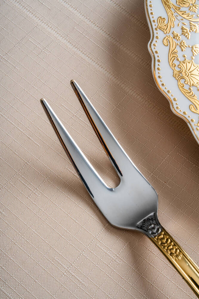 Karat Star Gold Servis Çatalı - 30 cm - 3