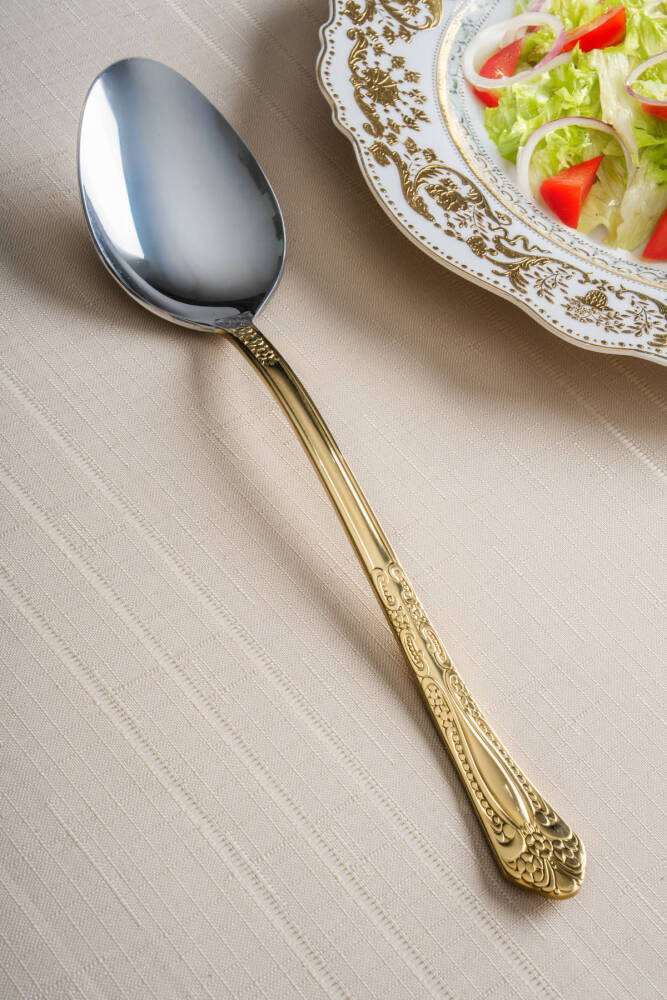 Karat Star Gold Servis Kaşığı - 30 cm - 1