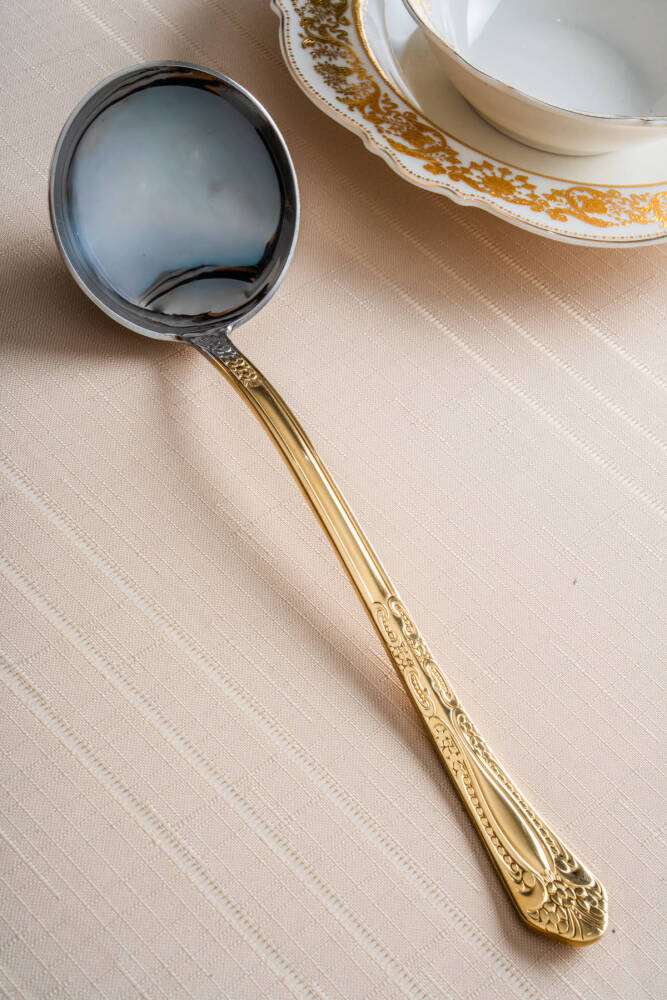 Karat Star Gold Servis Kepçesi - 28 cm - 1