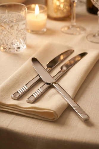 Karat Steel 6 Parça Yemek Bıçağı Takımı - 22 cm - 2