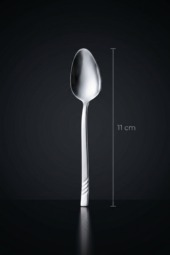 Karat Steel 6 Parça Çay Kaşığı Takımı - 11 cm - 4