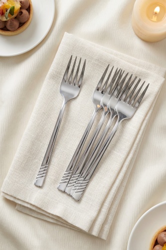 Karat Steel 6 Parça Tatlı Çatalı Takımı - 16 cm - 2