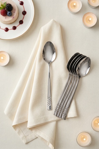 Karat Steel 6 Parça Tatlı Kaşığı Takımı - 16 cm - 2