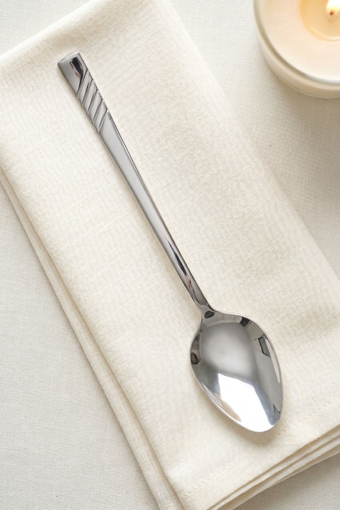 Karat Steel 6 Parça Tatlı Kaşığı Takımı - 16 cm - 3