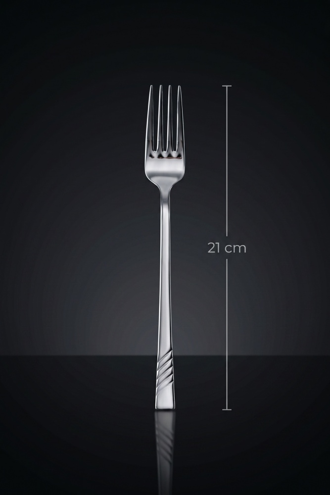 Karat Steel 6 Parça Yemek Çatalı Takımı - 5