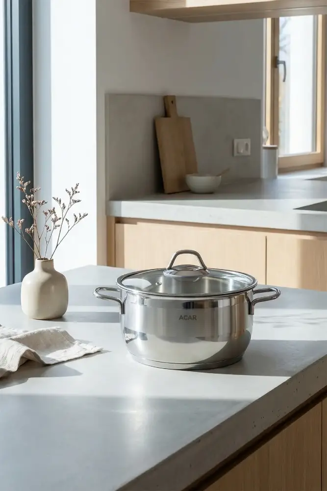 Karat Steel Deep Cookware - 24 Cm - 1