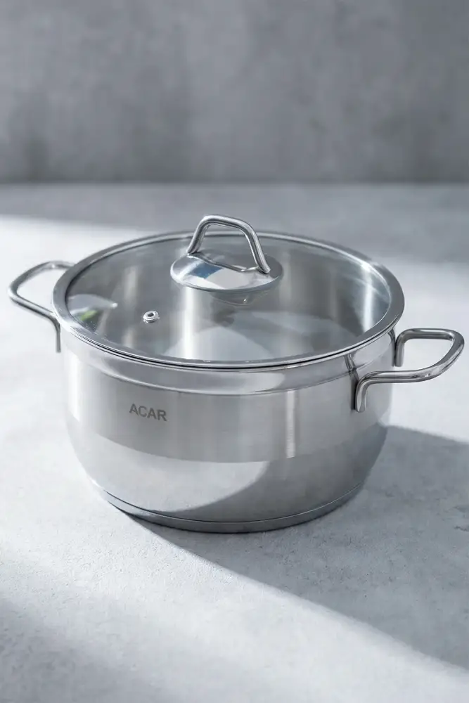 Karat Steel Deep Cookware - 24 Cm - 3