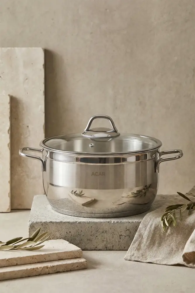 Karat Steel Deep Cookware - 24 Cm - 5