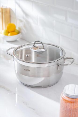 Karat Steel Deep Cookware - 24 Cm - 3