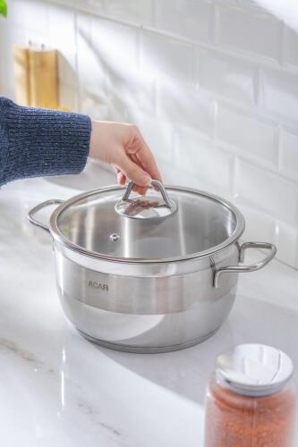 Karat Steel Deep Cookware - 24 Cm - 7