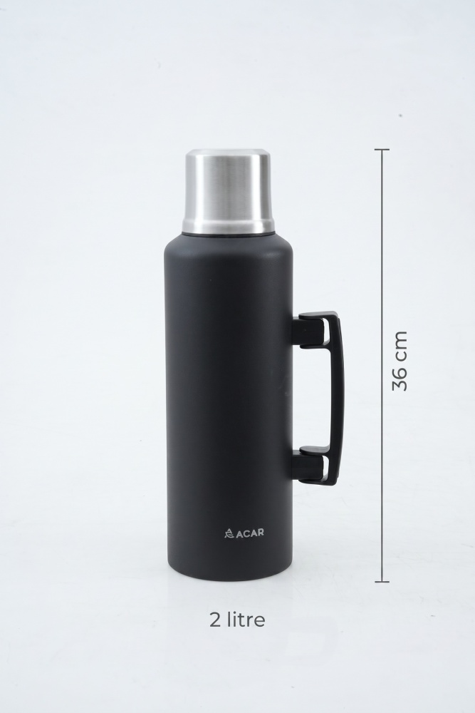 Karat X Inox Paslanmaz Çelik Termos Siyah - 2 L - 4
