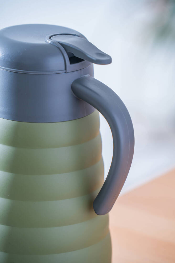 Karat X Paslanmaz Çelik Boğum Detaylı Termos Yeşil - 1.5 L - 2