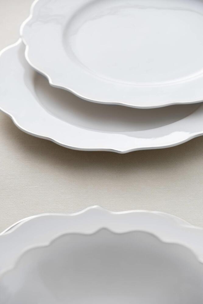 Karmen 24 Piece Silver Porcelain Dinner Set For 6 People - 3
