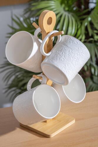 Kayla 4 Kişilik Standlı Kupa Seti - Acar