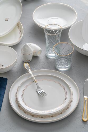 Kiara 57 Piece Porcelain Dinner Set For 12 Persons - 7