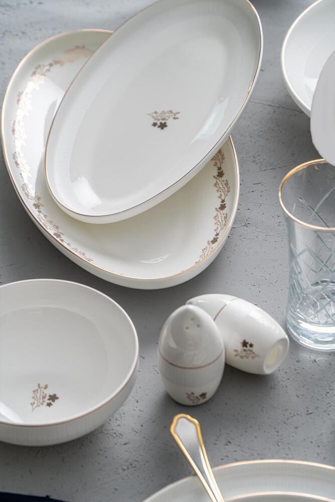 Kiara 57 Piece Porcelain Dinner Set For 12 Persons - 11