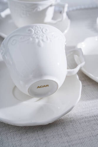 King 6 Kişilik Çay Fincan Takımı - 220 ml - 6