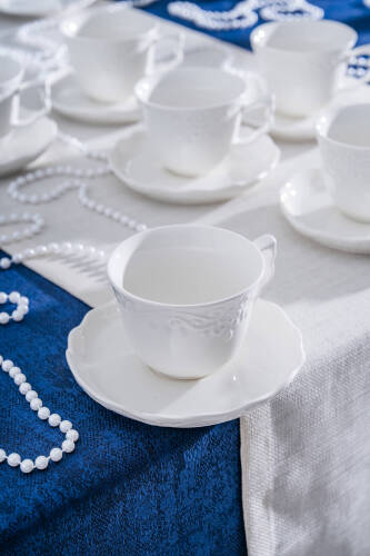 King 6 Kişilik Çay Fincan Takımı - 220 ml - Acar