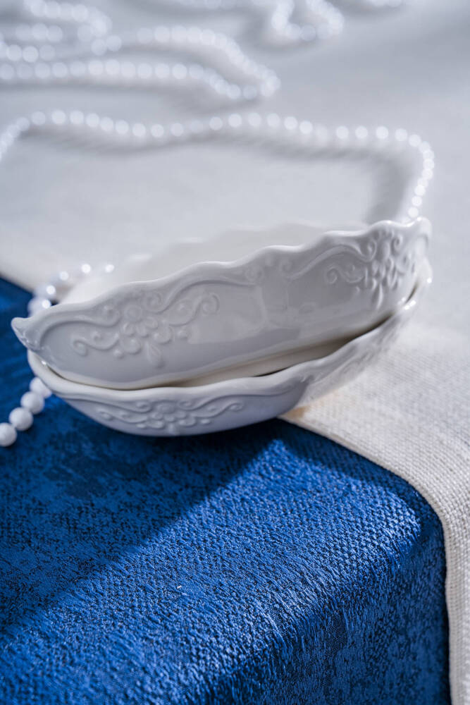 King Oval Kayık Tabak - 13 cm - 3