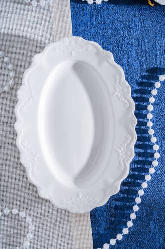 King Oval Kayık Tabak - 20 cm - 3