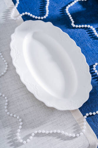 King Oval Kayık Tabak - 33 cm - 1