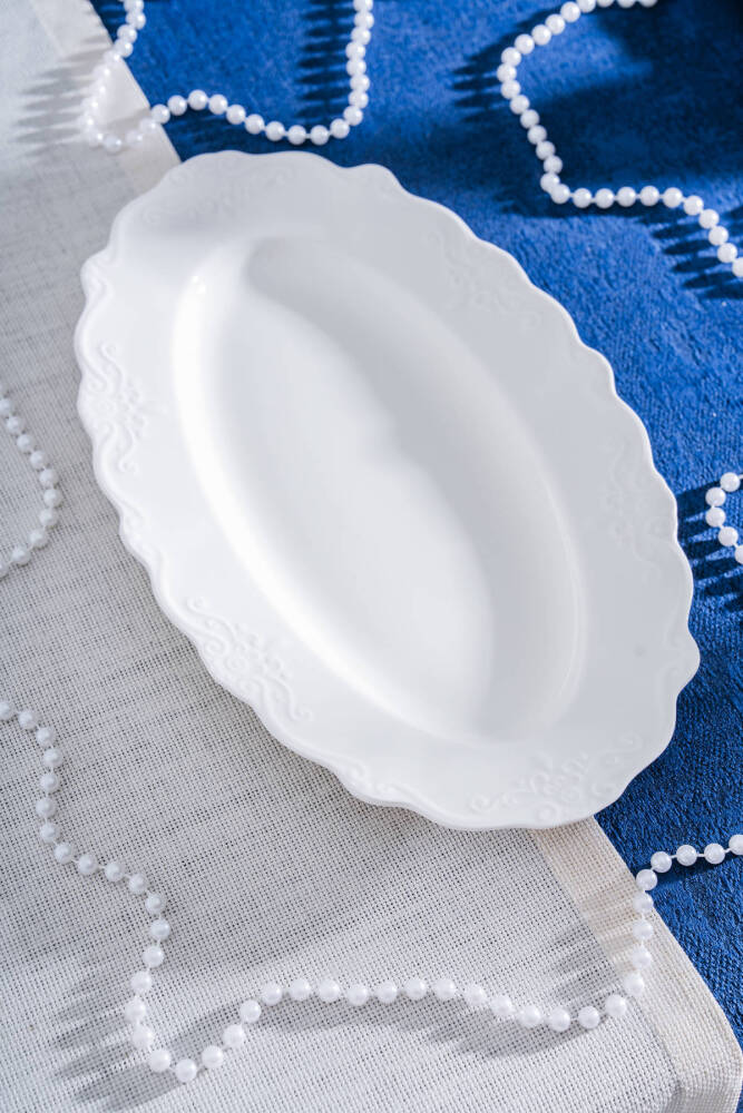 King Oval Kayık Tabak - 33 cm - 1