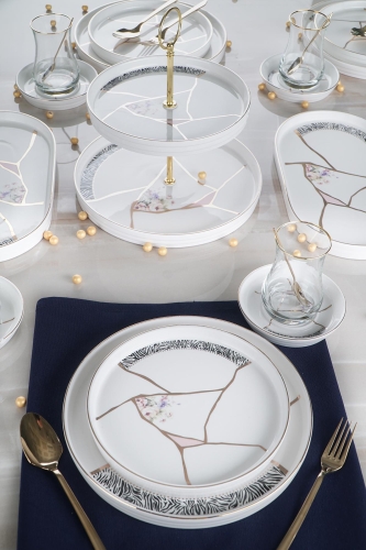Kintsugi Moon 6 Kişilik 25 Parça Brunch Set - ACAR