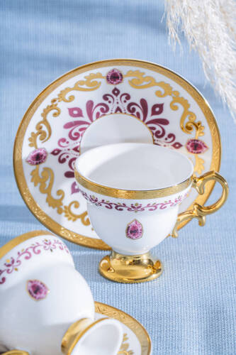 Kleodora 6 Kişilik Kahve Fincan Takımı - 90 ml - Acar