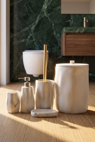 Laduree 5 Parça Banyo Seti Bej