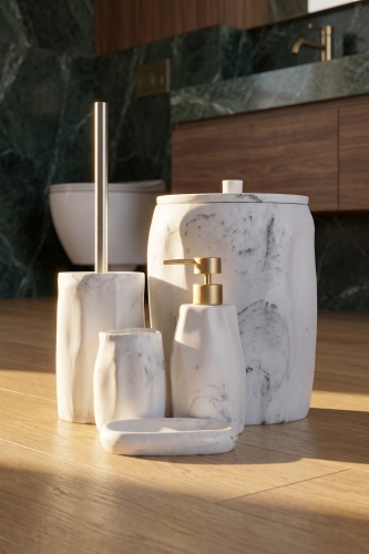 Laduree 5 Parça Banyo Seti Beyaz (1)