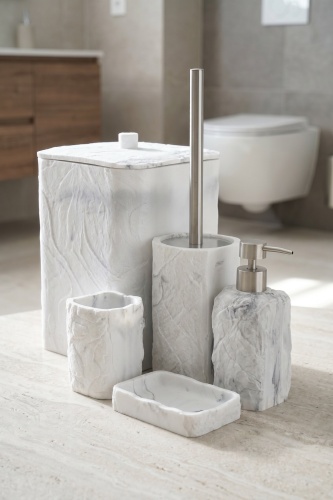 Laduree 5 Parça Banyo Seti Beyaz - 2