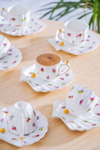 Ladurée 6 Kişilik Kahve Fincan Takımı - 75 ml - Acar