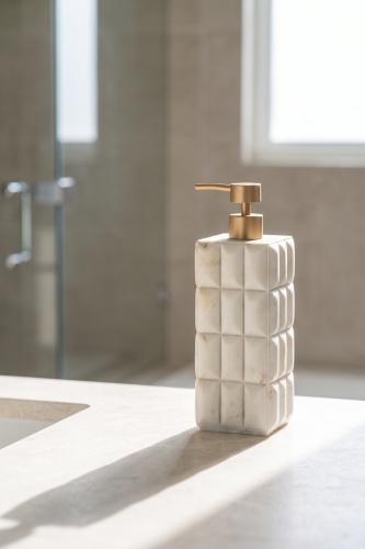 Laduree Mermer Desenli Sıvı Sabunluk Bej - 770 ml 