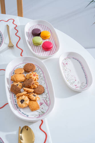 Laila 3 lü Kayık Tabak Seti - Acar