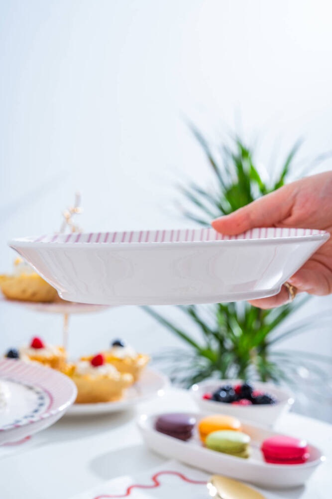 Laila 6 lı Çukur Yemek Tabağı - 19 cm - 2