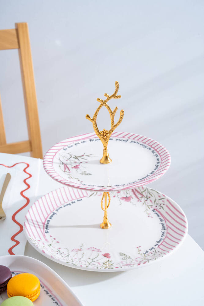 Laila Katlı Kurabiyelik - 27 cm - 1