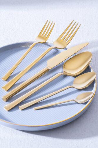 Lara 72 Parça Gold Çatal Kaşık Bıçak Takımı - Acar