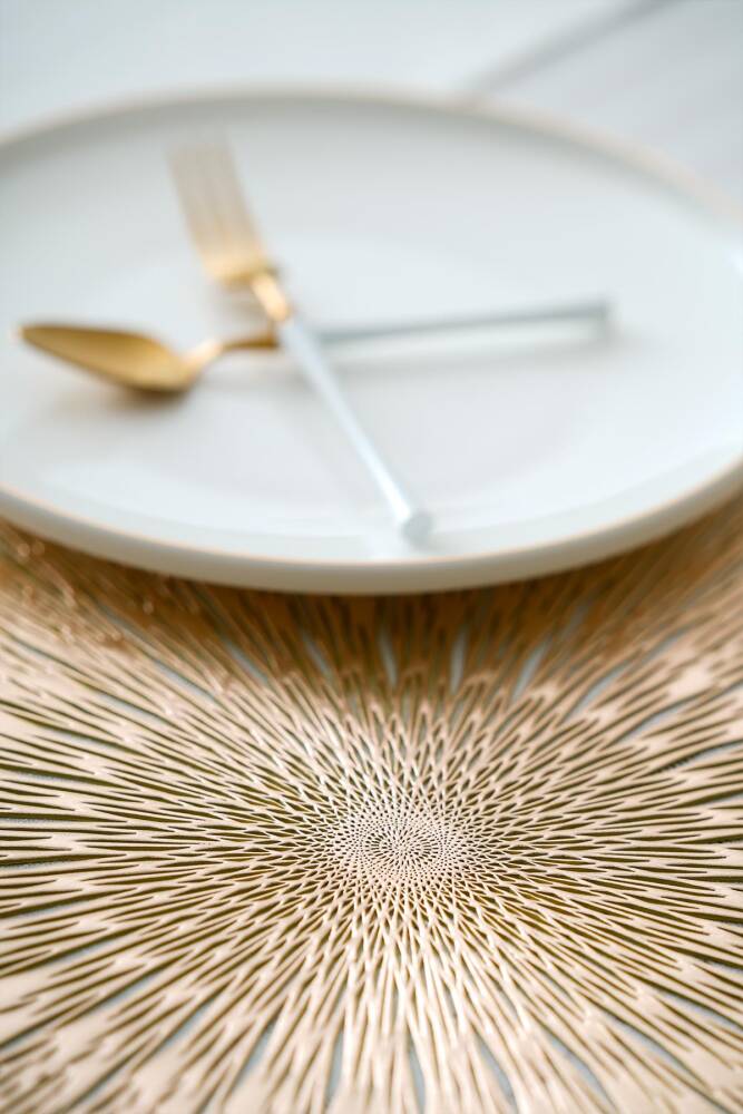 Lavina 6 pcs Gold Placemat - 38 cm - 4