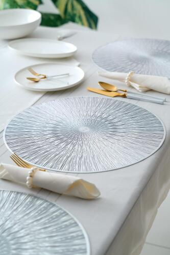 Lavina 6 Silver Placemat - 38 cm - Acar