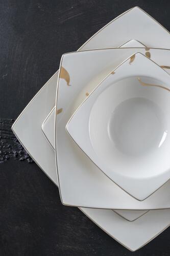 Lavina 60 Piece 12 Perons Porcelain Dinner Set - 4