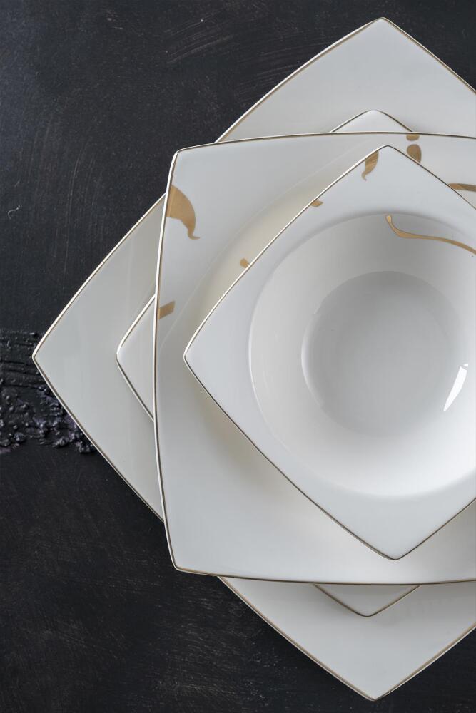 Lavina 60 Piece 12 Perons Porcelain Dinner Set - 4