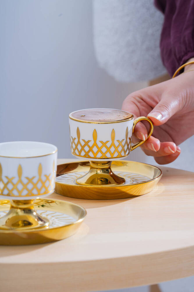 Leoni 6 Kişilik Kahve Fincan Takımı - 90 ml - 9