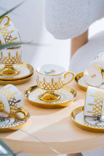 Leoni 6 Kişilik Kahve Fincan Takımı - 90 ml - Acar