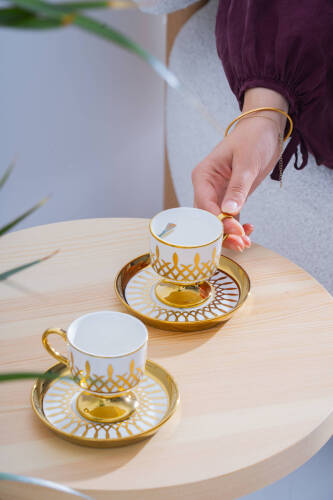 Leoni 6 Kişilik Kahve Fincan Takımı - 90 ml - 7