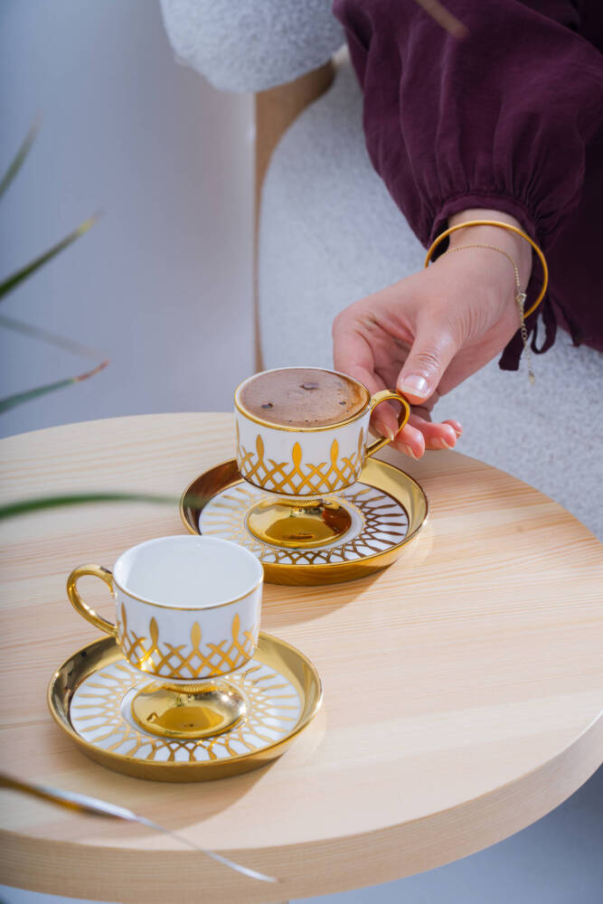 Leoni 6 Kişilik Kahve Fincan Takımı - 90 ml - 8